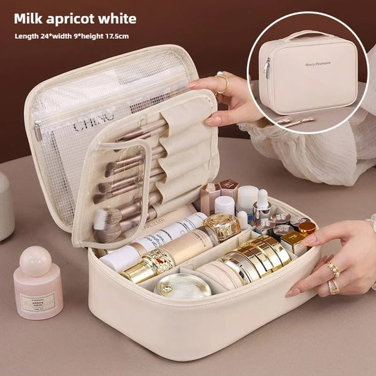 Large PU Leather Cosmetic Bag